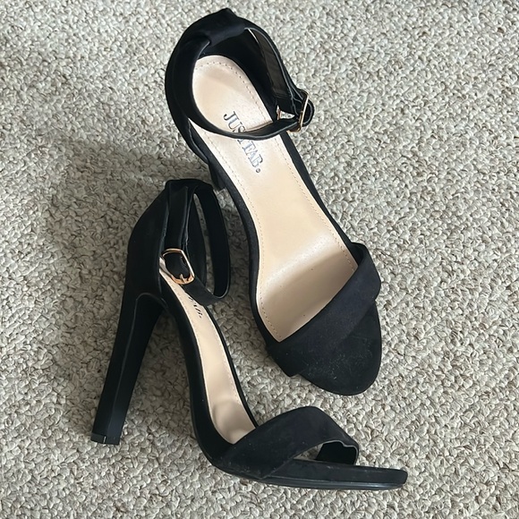 Sexy Heeled Sandals Suede - Picture 2 of 5